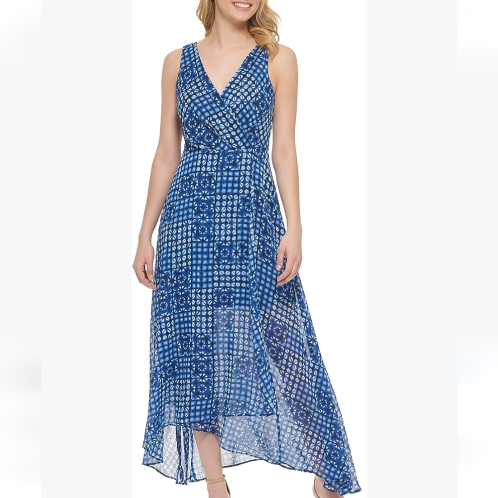 Tommy Hilfiger Women's Chiffon Halter Maxi Dress, Size 2, New With Tag